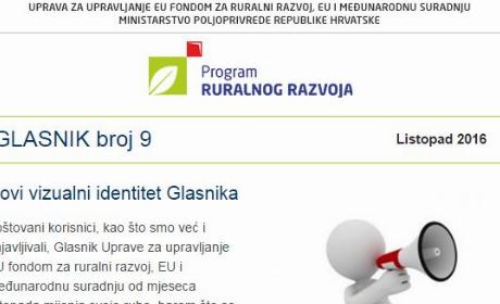 Objavljen glasnik br. 9- Ruralni razvoj RH