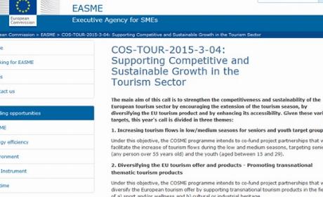 COS-TOUR-2015-3-04: Supporting Competitive and Sustainable Growth in the Tourism Sector