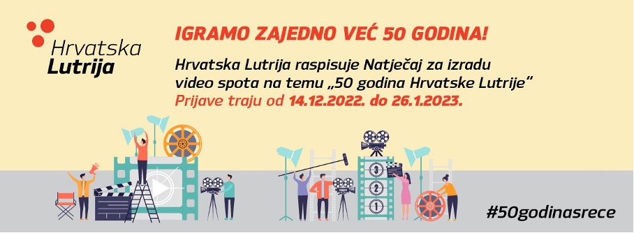 Nagradni natječaj za izradu video spota „50 godina Hrvatske Lutrije“